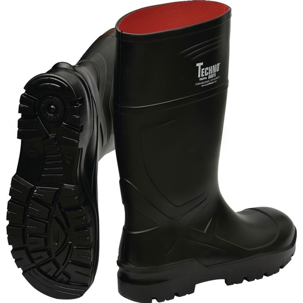 Produktabbildung: TECHNO BOOTS Sicherheitsstiefel Otra, S5 CI SRC EN ISO 20345, Größe 42 schwarz, Polyurethan