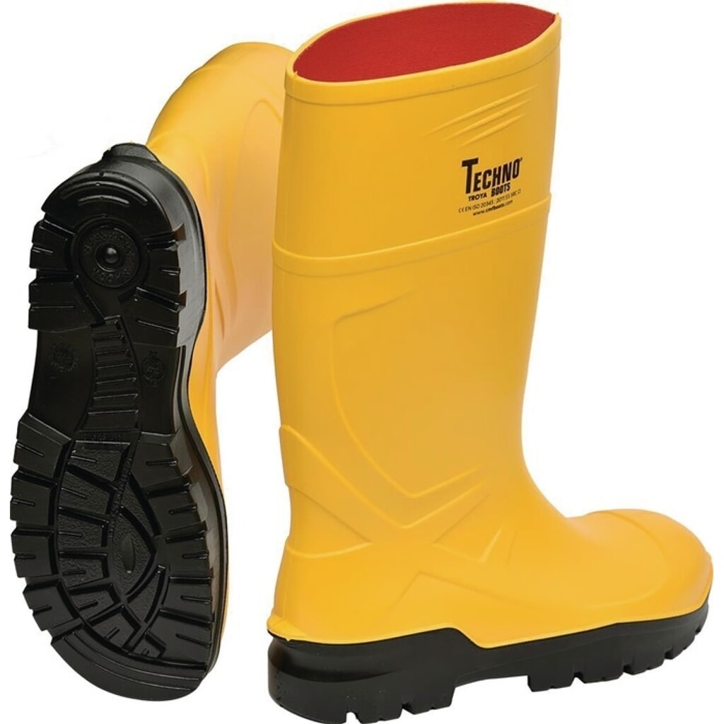 TECHNO BOOTS Sicherheitsstiefel Rönne Gr.41 gelb S5 Produktabbildung: TECHNO BOOTS Sicherheitsstiefel Rönne Gr.41 gelb S5