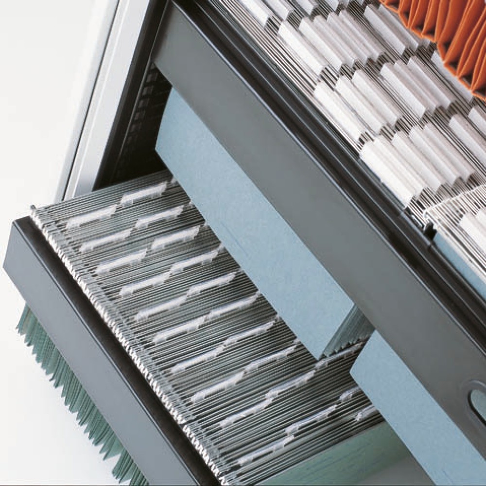 Produktabbildung: Teleskoprahmen für BISLEY Rollladenschrank, Breite 1.000 mm, schwarz