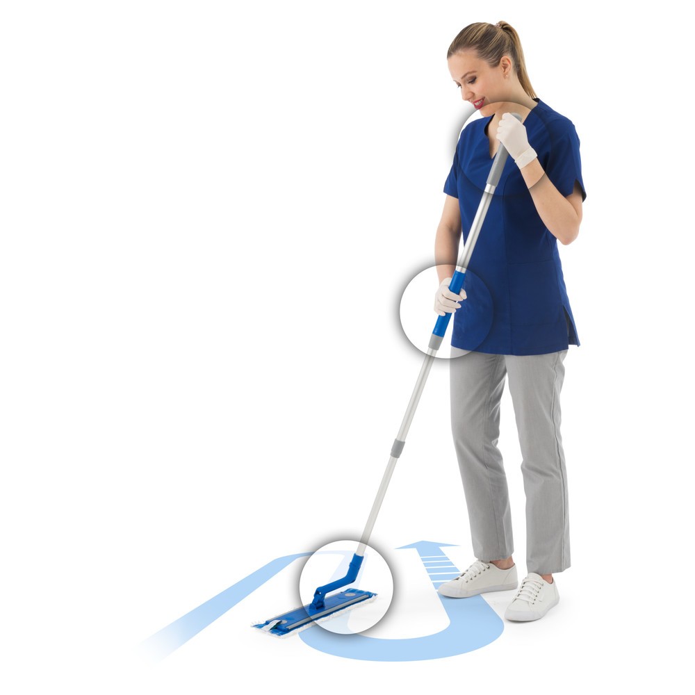 Produktabbildung Nr. 3: Teleskopstiel ErgoSwing, drehbare Griffe, Länge 1.050-1.870 mm