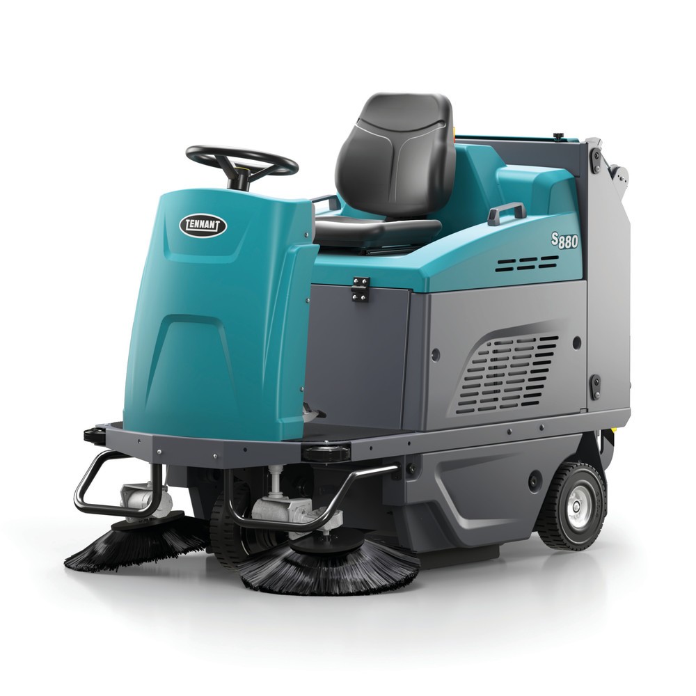 Produktabbildung: Tennant® Aufsitz-Kehr-Saugmaschine S880