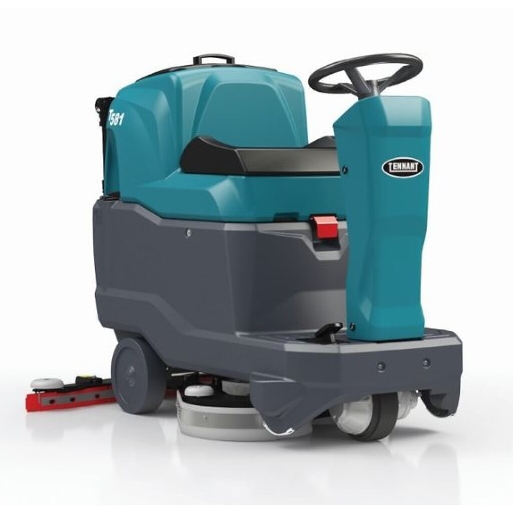 Produktabbildung: Tennant® Aufsitz-Scheuer-Saugmaschine T581 BT 55, Batterie, 530-mm-Bürste
