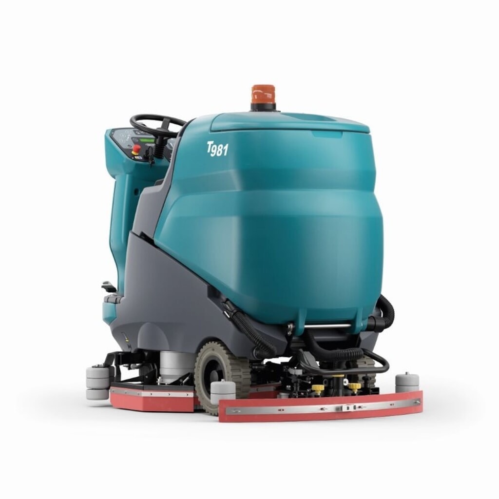 Tennant® Aufsitz-Scheuer-Saugmaschine T981 BT 80, Batterie, 435-mm-Bürste Produktabbildung Nr. 4: Tennant® Aufsitz-Scheuer-Saugmaschine T981 BT 80, Batterie, 435-mm-Bürste