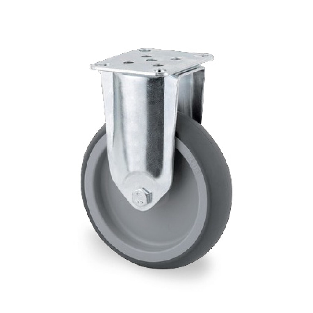 TENTE® Bockrolle TPE, Gleitlager, spurlos, Ø x Breite 75 x 50 mm, TK 75 kg Produktabbildung: TENTE® Bockrolle TPE, Gleitlager, spurlos, Ø x Breite 75 x 50 mm, TK 75 kg