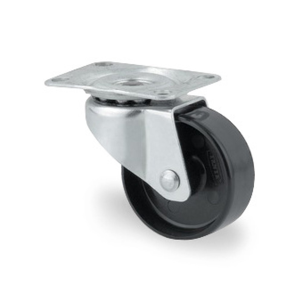 Produktabbildung: TENTE® Lenkrolle PP, Gleitlager, Ø x Breite 25 x 12 mm, TK 10 kg