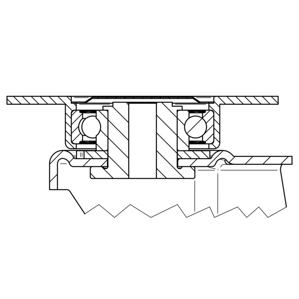 Produktabbildung Nr. 4: TENTE® Lenkrolle PU, Präzisionskugellager, Ø x Breite 200 x 50 mm, TK 600 kg