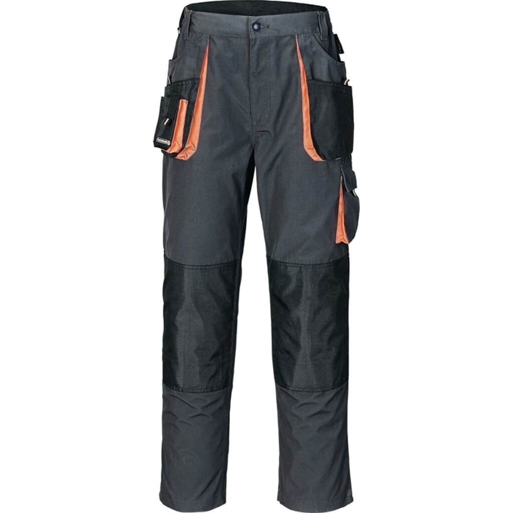 TERRATREND Herrenhose, dunkelgrau/schwarz/orange, Größe 48 Produktabbildung: TERRATREND Herrenhose, dunkelgrau/schwarz/orange, Größe 48