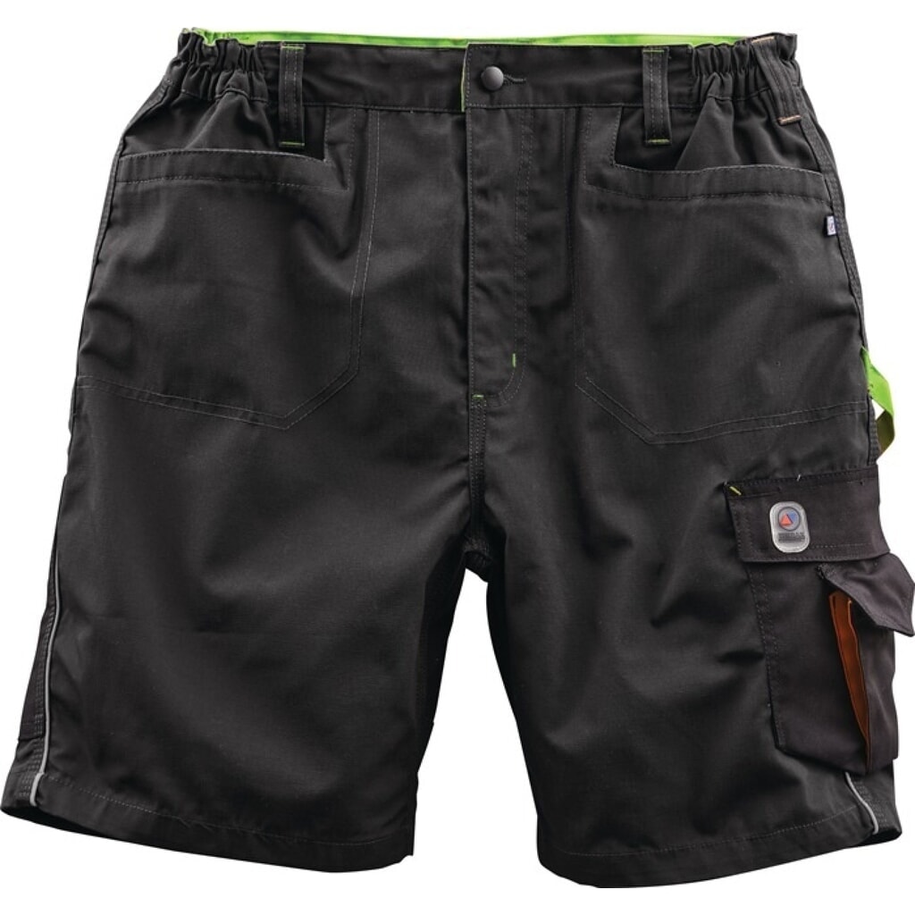 TERRAX Herren Shorts, schwarz/limette, Größe 48 Produktabbildung: TERRAX Herren Shorts, schwarz/limette, Größe 48