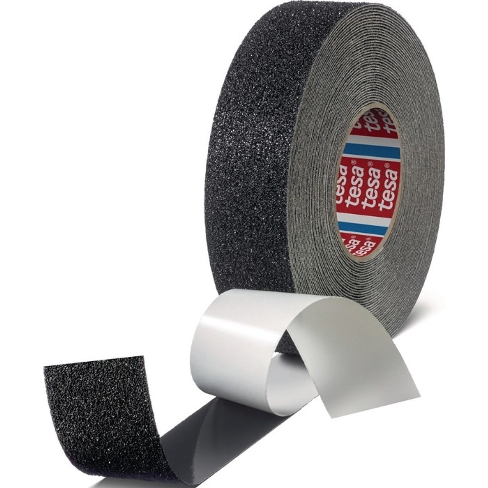 Produktabbildung Nr. 1: tesa® Antirutschklebeband extra stark 60954, schwarz, Länge 18 m, Breite 50 mm