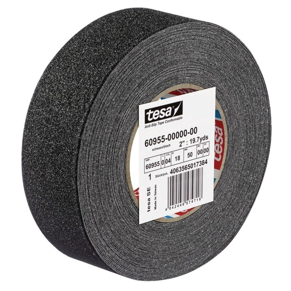 Produktabbildung Nr. 2: tesa® Antirutschklebeband extrem flexibel 60955, schwarz, Länge 18 m, Breite 50 mm