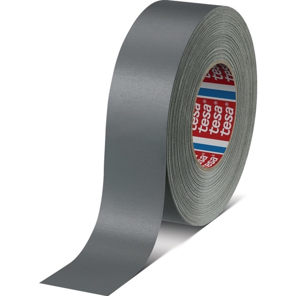 Produktabbildung: tesa® Gewebeband tesa® band® Premium 4651, Länge 50 m Breite 50 mm, grau, Rolle