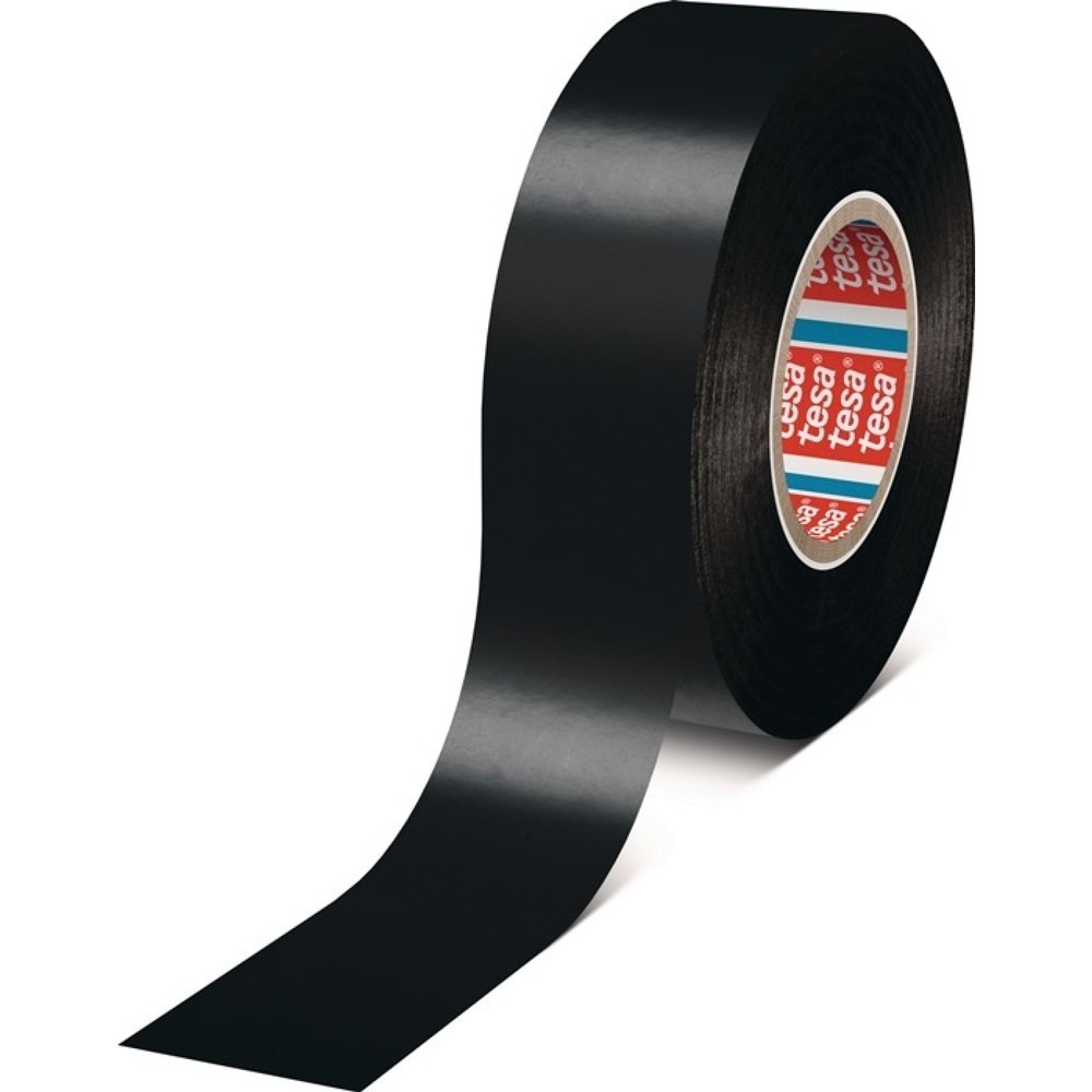 Produktabbildung: tesa® Isolierband tesa® flex® 4163, Länge 33 m Breite 19 mm, schwarz, Rolle
