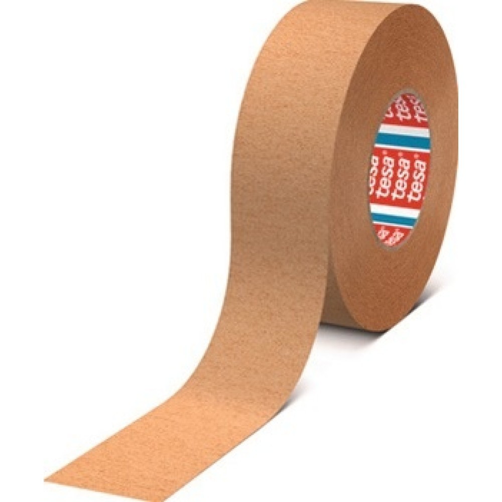 Produktabbildung: tesa® Kreppband tesa® krepp® 4319, hellbraun, stark gekreppt, Rolle, Länge 50 m Breite 50 mm
