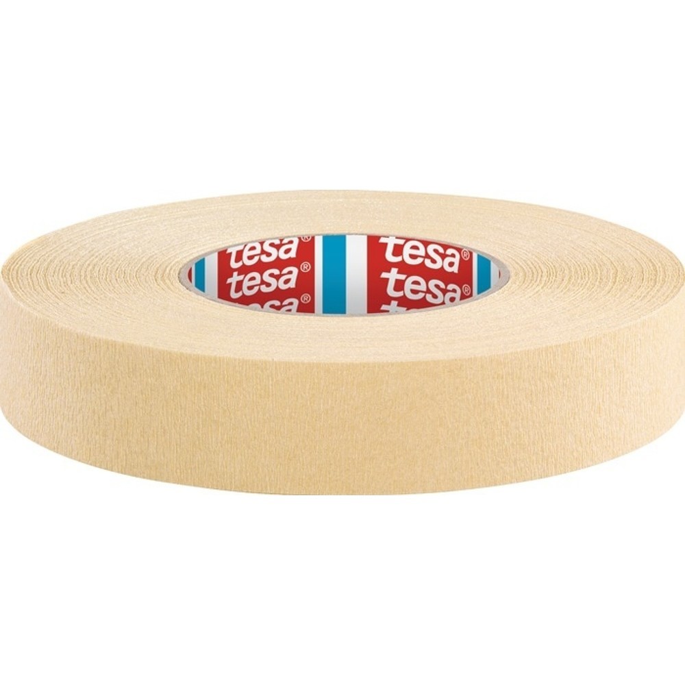 Produktabbildung Nr. 1: tesa® Kreppband tesa® krepp® 4322, chamois, stark gekreppt, Rolle, Länge 50 m Breite 30 mm