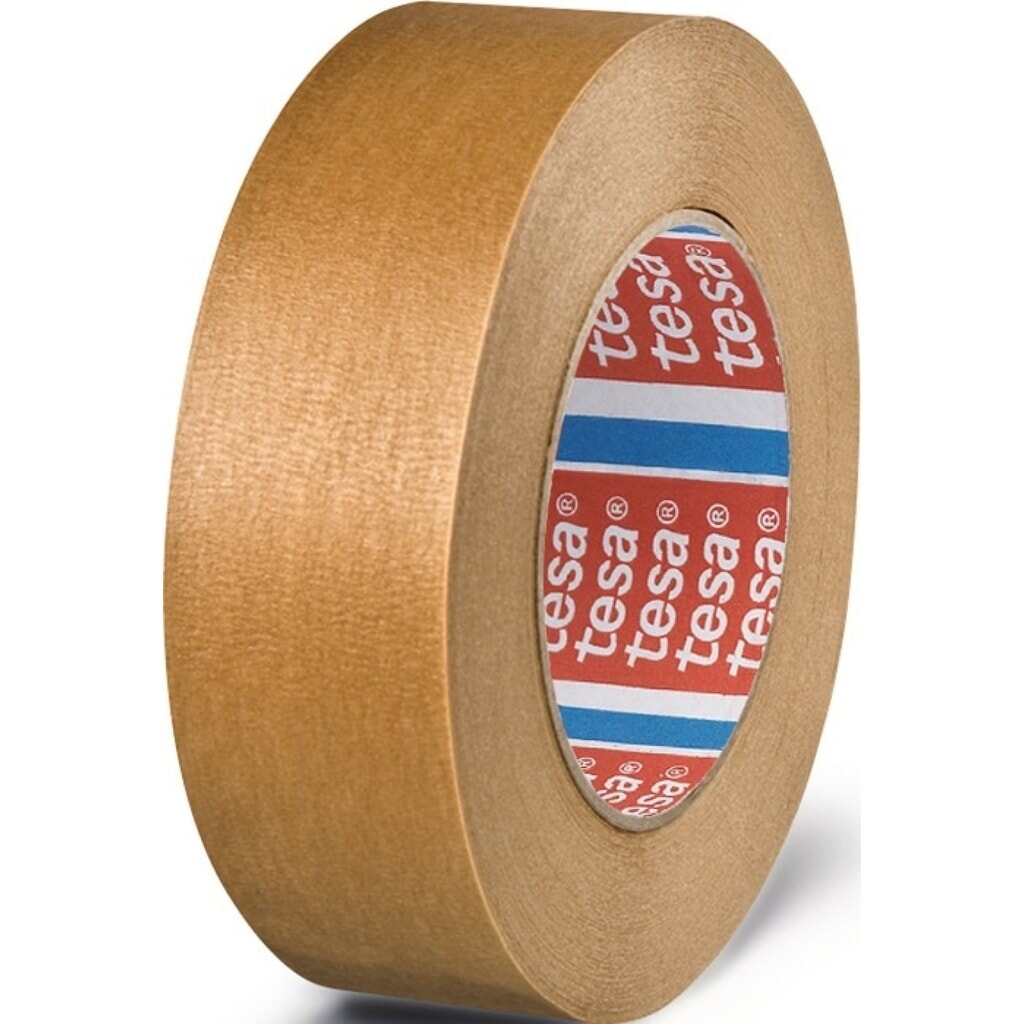tesa® Lackierkrepp tesa® krepp® 4341, hellbraun, leicht gekreppt, Rolle, Länge 50 m Breite 38 mm Produktabbildung: tesa® Lackierkrepp tesa® krepp® 4341, hellbraun, leicht gekreppt, Rolle, Länge 50 m Breite 38 mm