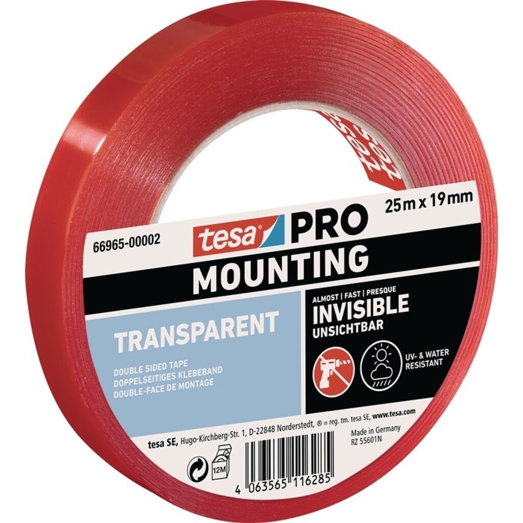 tesa® Montageband Mounting PRO Transparent 66965