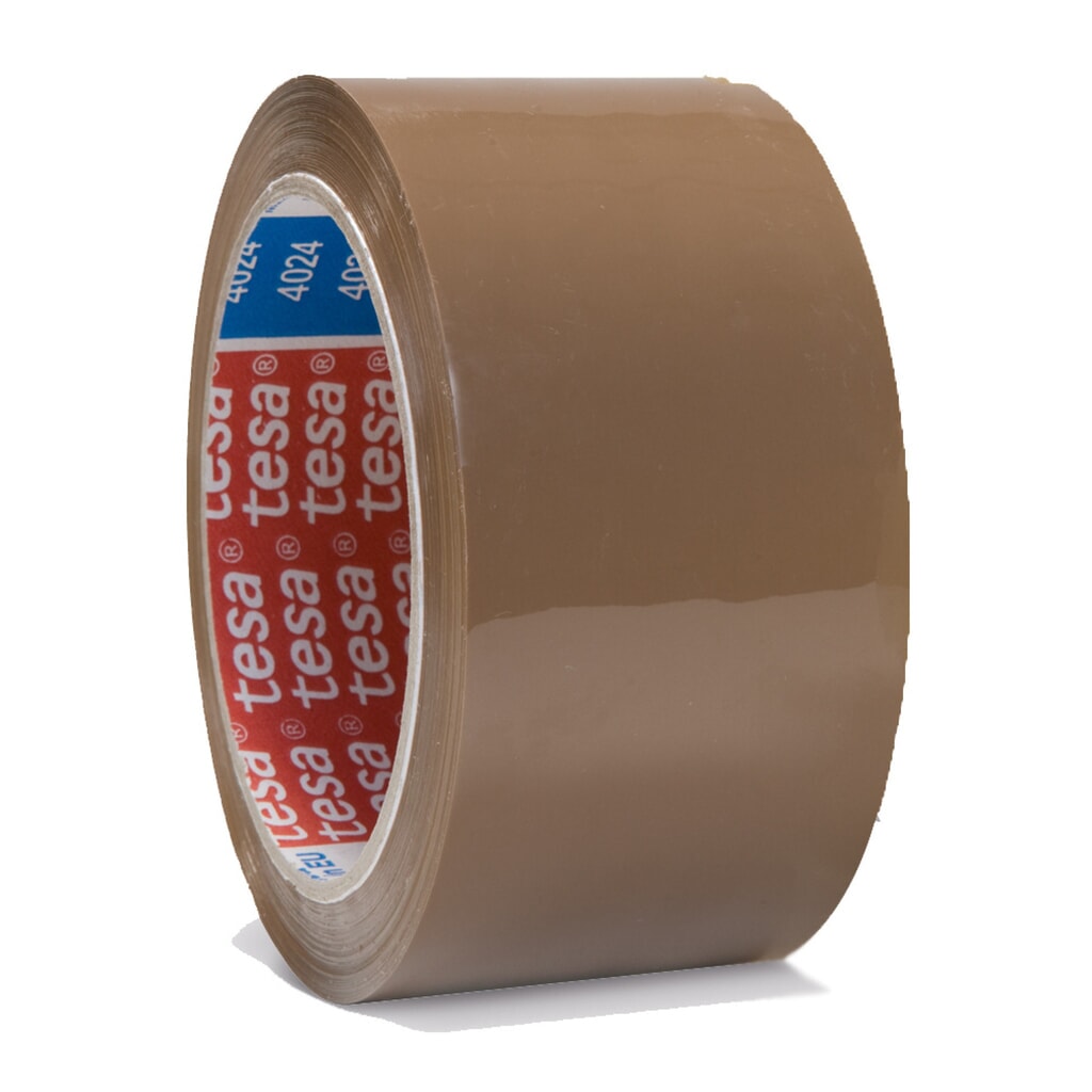 tesa®4024 PP-Klebeband, Bandbreite 50 mm, braun Produktabbildung: tesa®4024 PP-Klebeband, Bandbreite 50 mm, braun