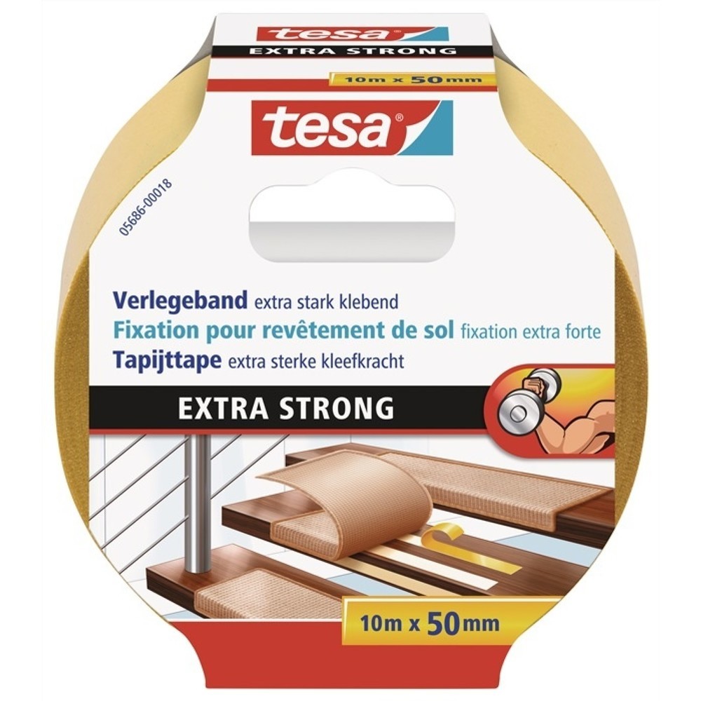 Produktabbildung: tesa® Verlegeband 5686, Länge 10 m Breite 50 mm, Rolle