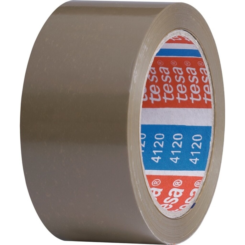 tesa® Verpackungsklebeband PVC tesa® pack® 4120, Länge 66 m Breite 50 mm, chamois, Rolle Produktabbildung: tesa® Verpackungsklebeband PVC tesa® pack® 4120, Länge 66 m Breite 50 mm, chamois, Rolle