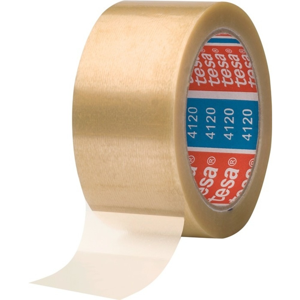 Produktabbildung Nr. 1: tesa® Verpackungsklebeband PVC tesa® pack® 4120, Länge 66 m Breite 50 mm, farblos, Rolle