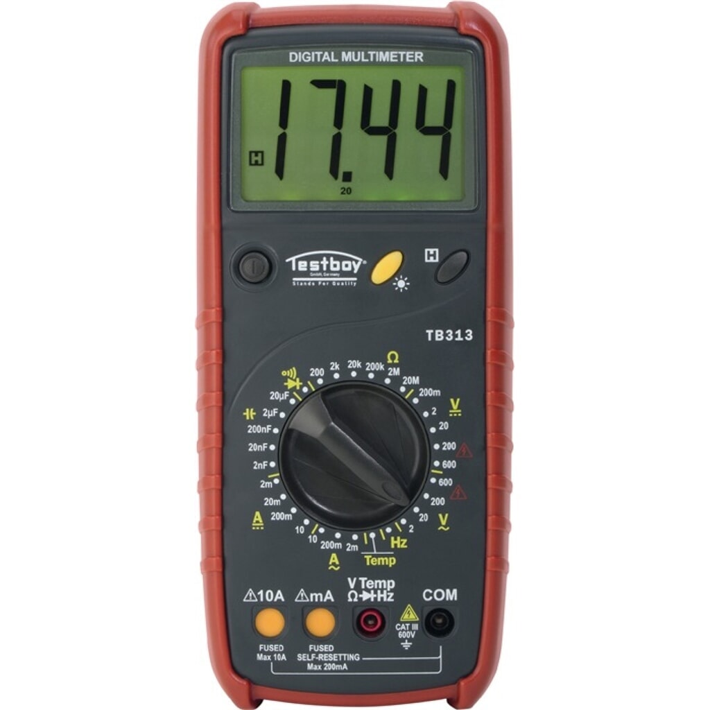 Produktabbildung: TESTBOY Digitalmultimeter 313 0-600 V AC,0-600 V DC RMS TESTBOY