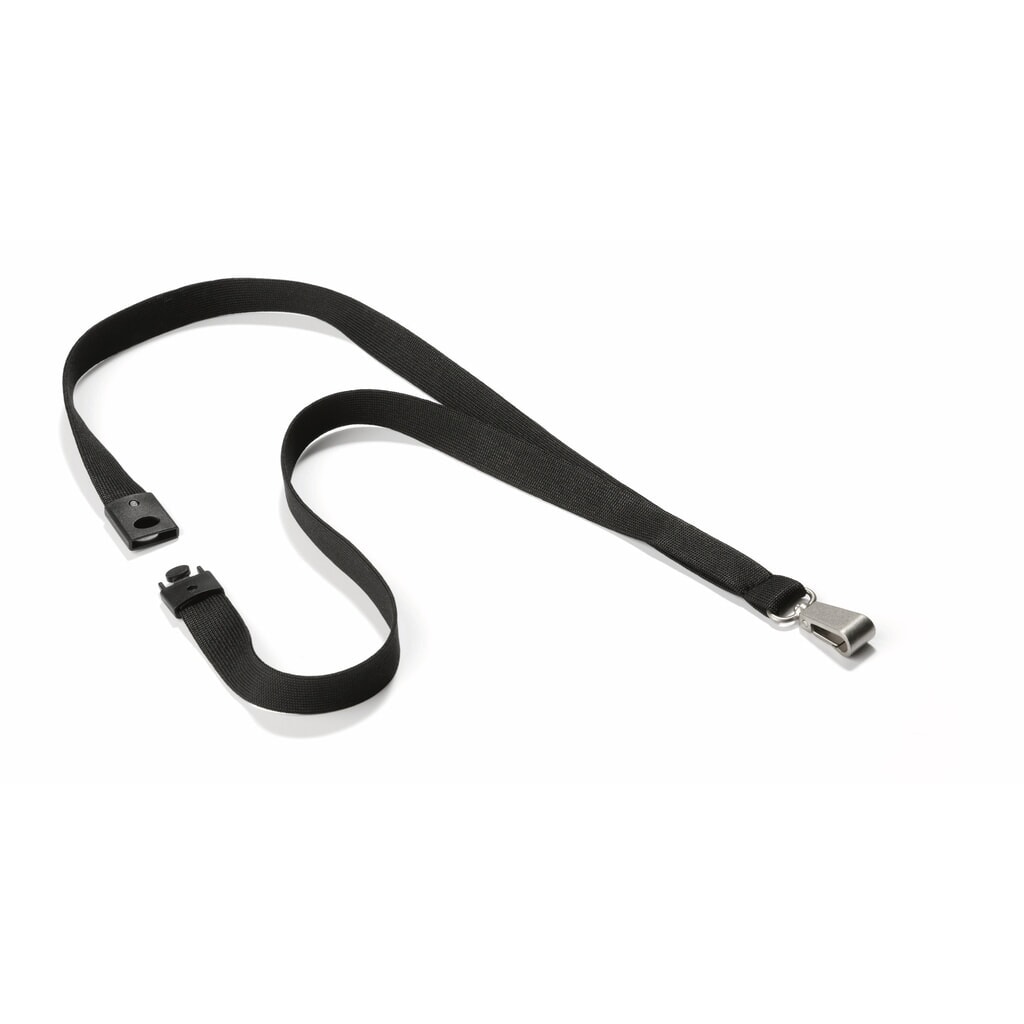 Textilband Soft für DURABLE Ausweishalter, schwarz Produktabbildung: Textilband Soft für DURABLE Ausweishalter, schwarz