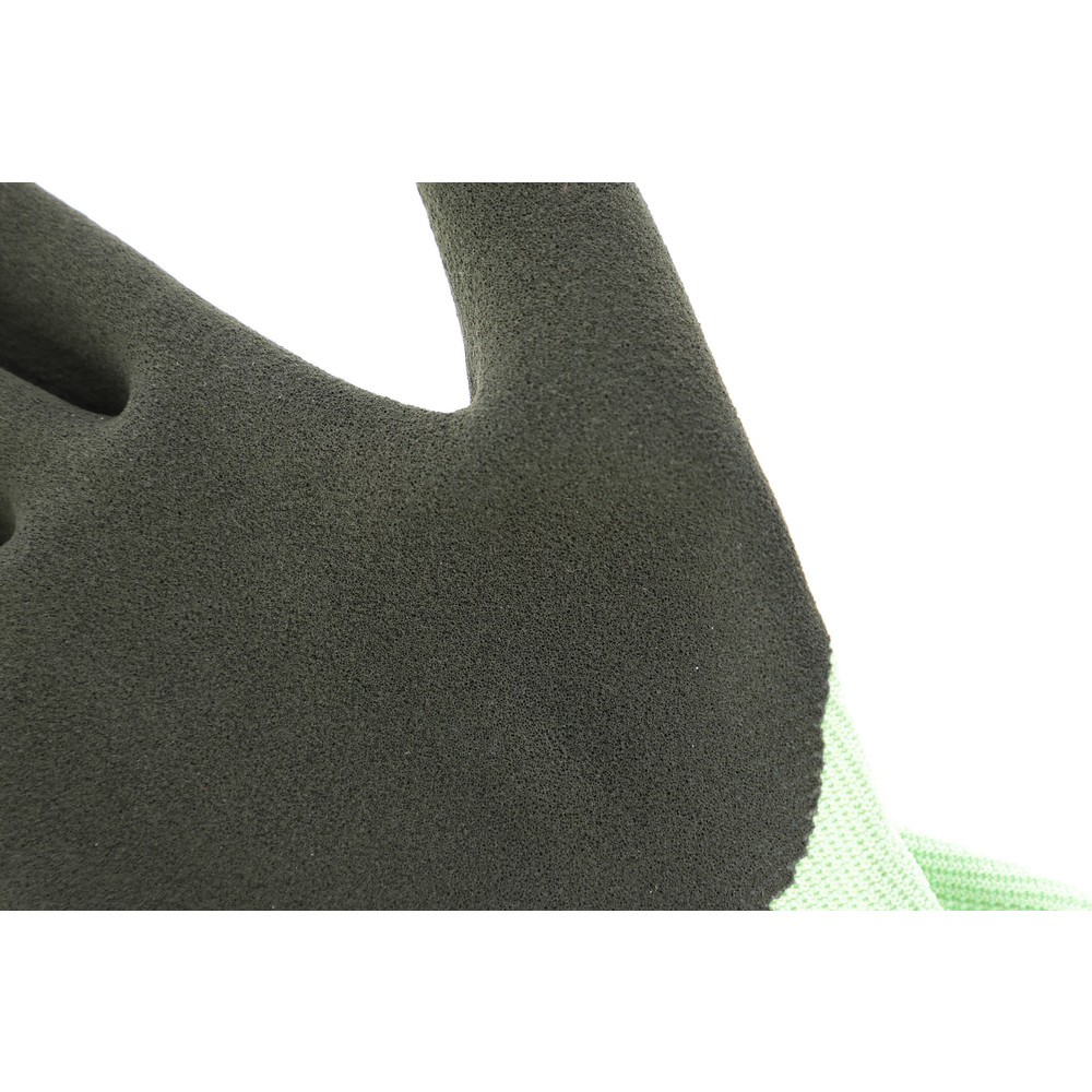 Produktabbildung: THINKGREEN Handschuh Allround-grün-weiß, Latexschaum Gr. 9/L