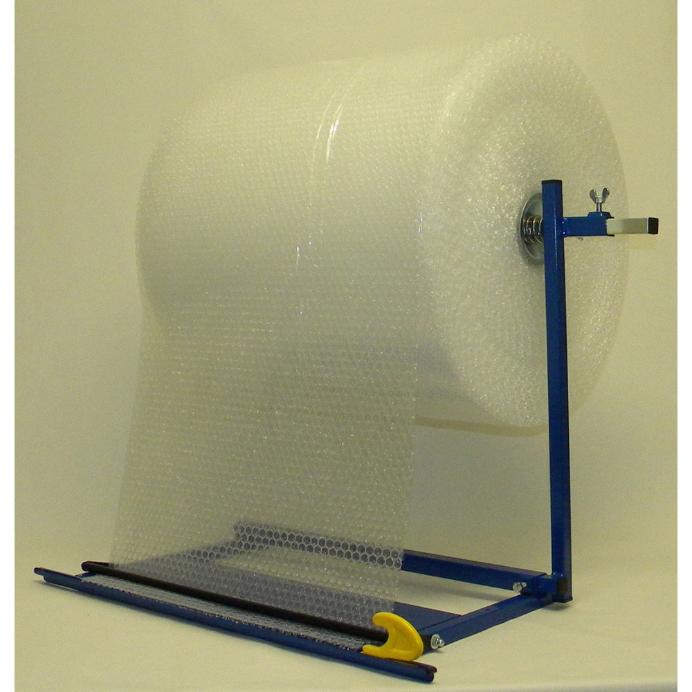 Produktabbildung: Tisch-Abrollständer für Rollen mit 50 cm Breite und 90 cm Durchmesser