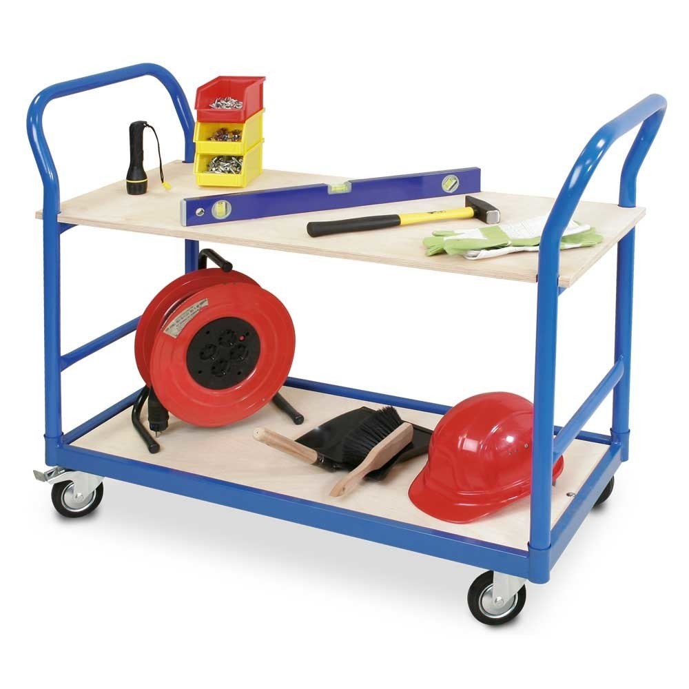 Produktabbildung Nr. 2: Tischwagen, Schiebebügel beidseitig, TK 250 kg, HxBxT 890 x 500 x 1.140 mm
