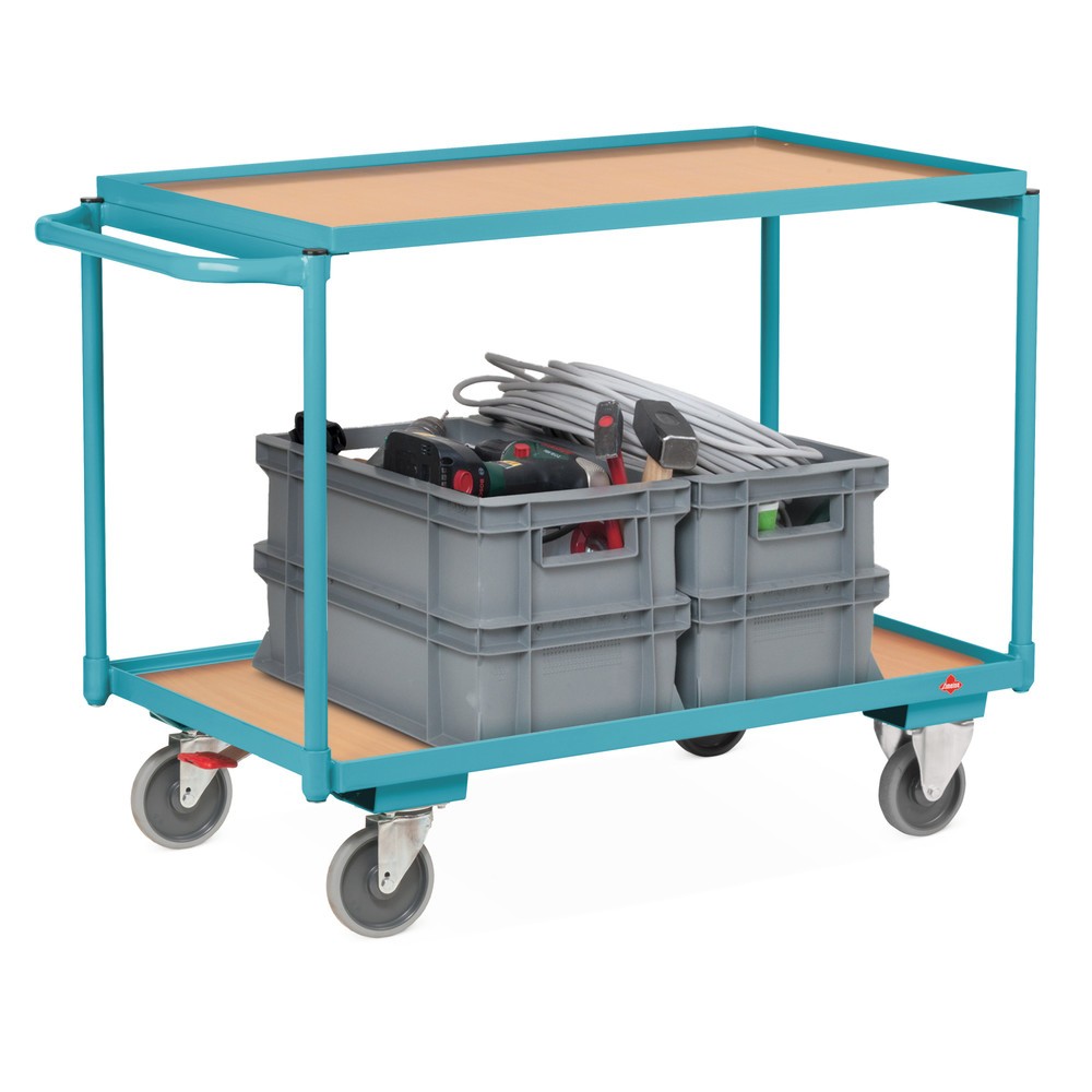 Produktabbildung Nr. 1: Tischwagen Ameise®, waagerechter Bügel, 3 Etagen à 1.000 x 600 mm, TK 250 kg