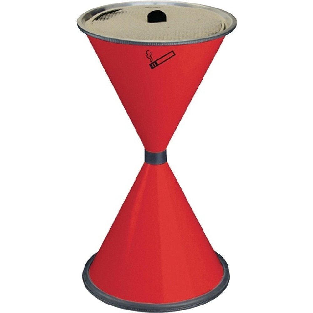 Produktabbildung: TKG Standascher, Stahlblech, D405xH770mm rot