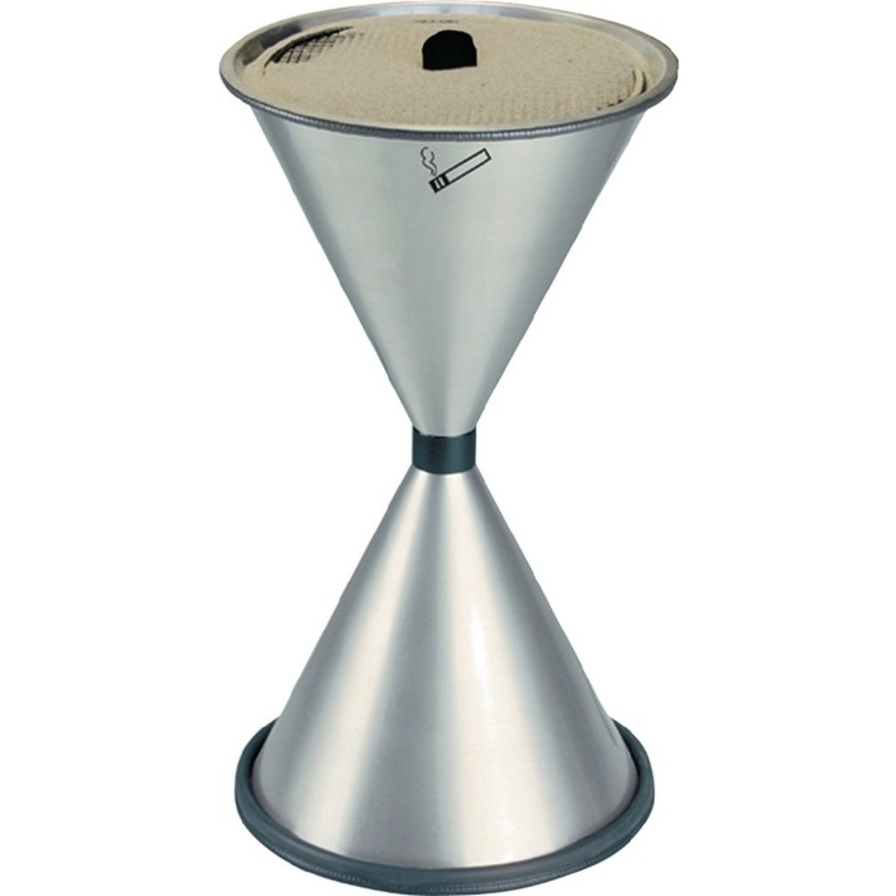 Produktabbildung: TKG Standascher, Stahlblech, D405xH770mm neusilber