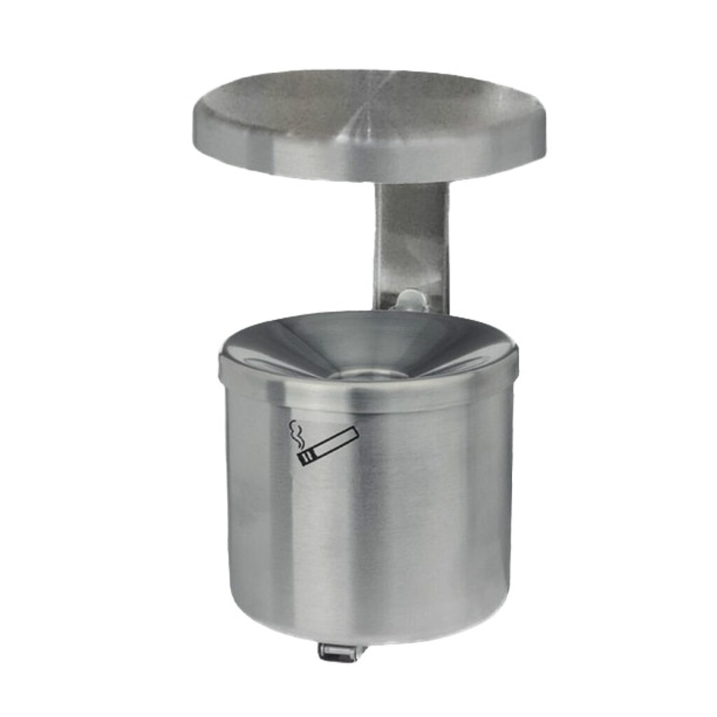 TKG Wandascher RONDO, 2,4 Liter, Edelstahl, mit Dach Produktabbildung: TKG Wandascher RONDO, 2,4 Liter, Edelstahl, mit Dach