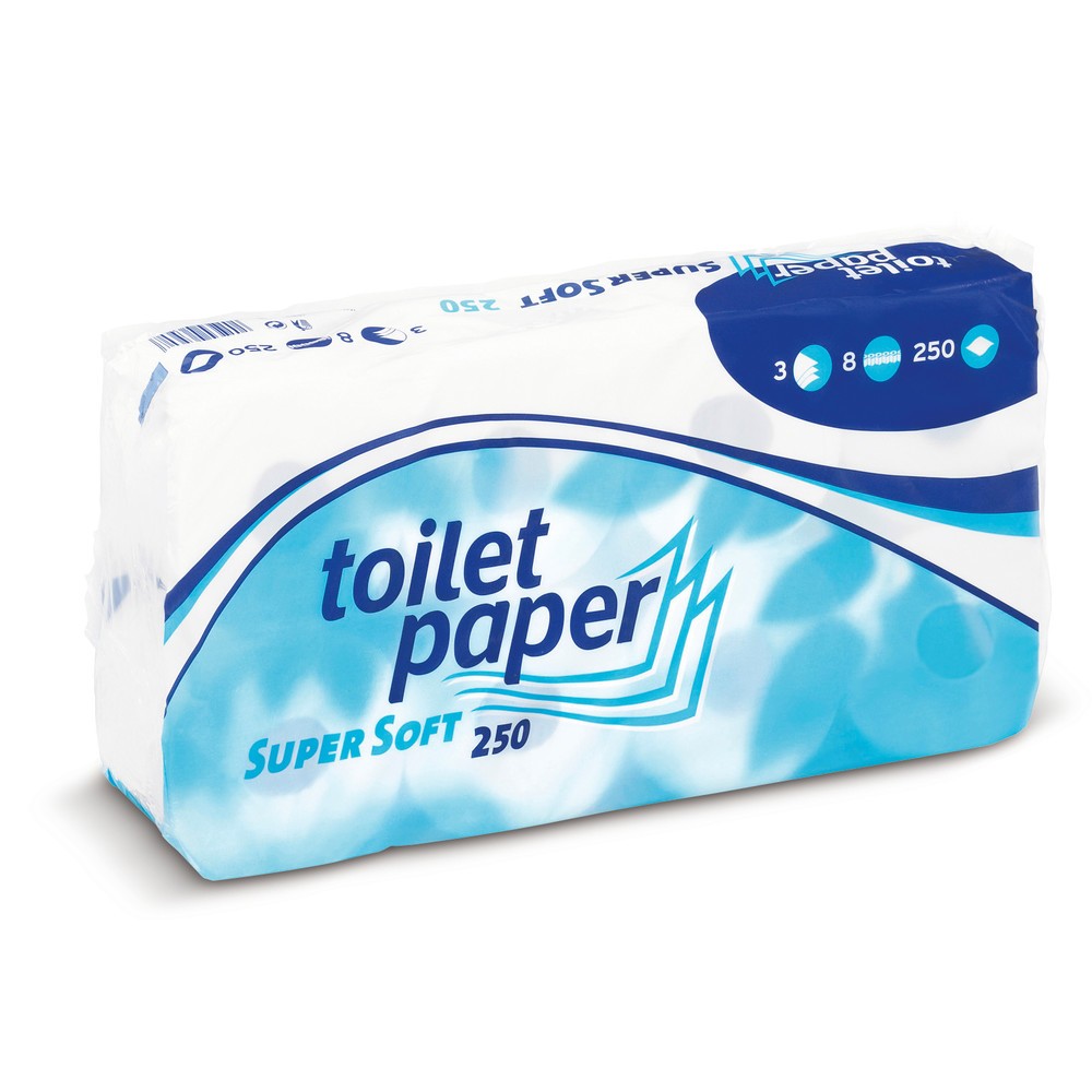 Produktabbildung Nr. 2: Toilettenpapier Standard, 3-lagig, 72 Rollen à 250 Blatt