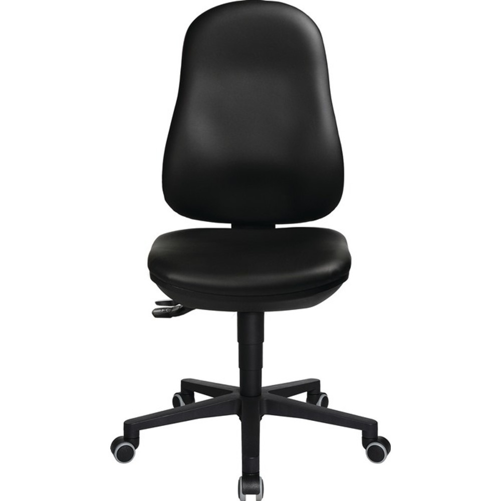 Produktabbildung Nr. 2: Topstar® Arbeitsdrehstuhl Point 70, Kunstlederpolster schwarz, Rollen, 410-530 mm