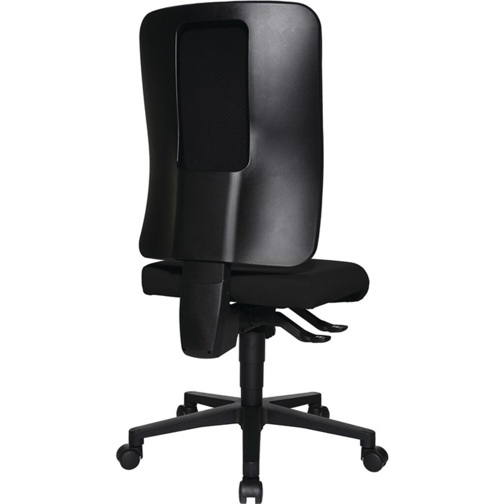Topstar® Bürodrehstuhl, schwarz 450-550 mm, mit Synchrontechnik, ohne Armlehnen Tragfähigkeit 110 kg Produktabbildung Nr. 2: Topstar® Bürodrehstuhl, schwarz 450-550 mm, mit Synchrontechnik, ohne Armlehnen Tragfähigkeit 110 kg