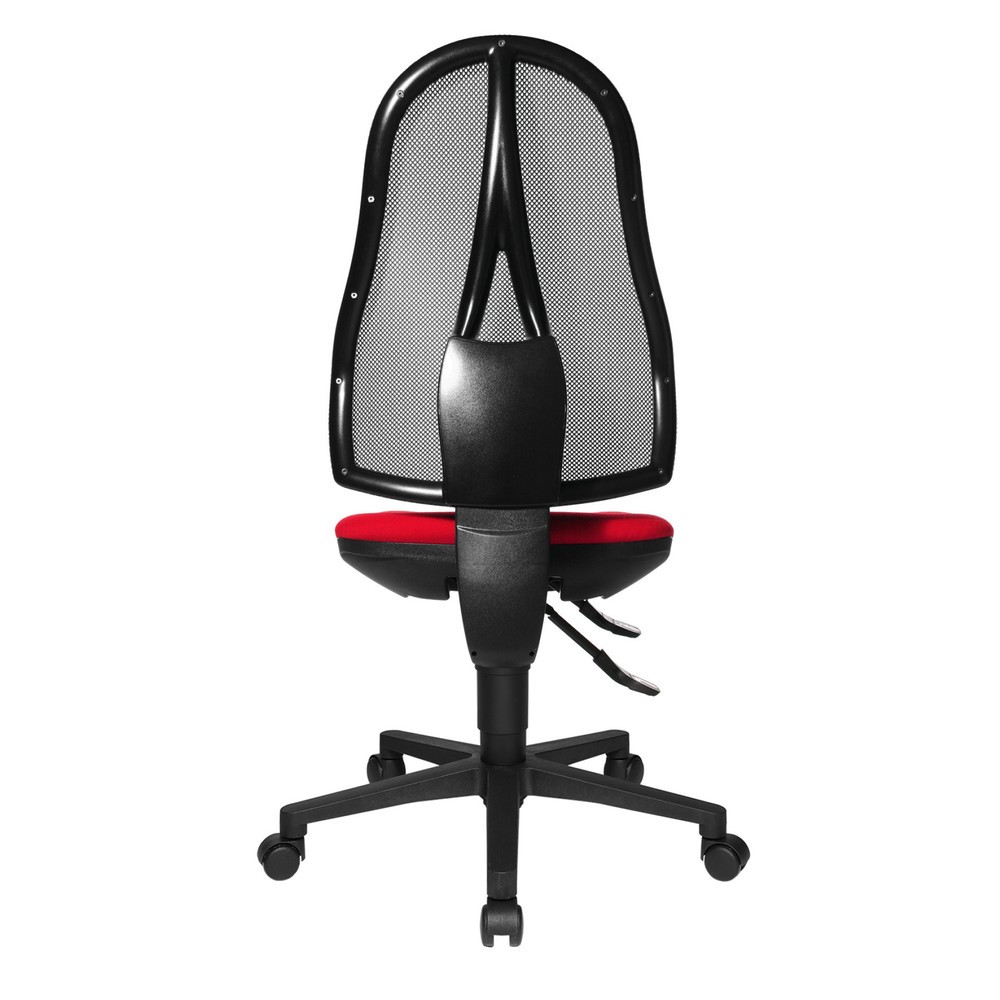 Produktabbildung Nr. 3: Topstar® Bürodrehstuhl Open Point Syncro, Bandscheibensitz, Netzrücken, rot