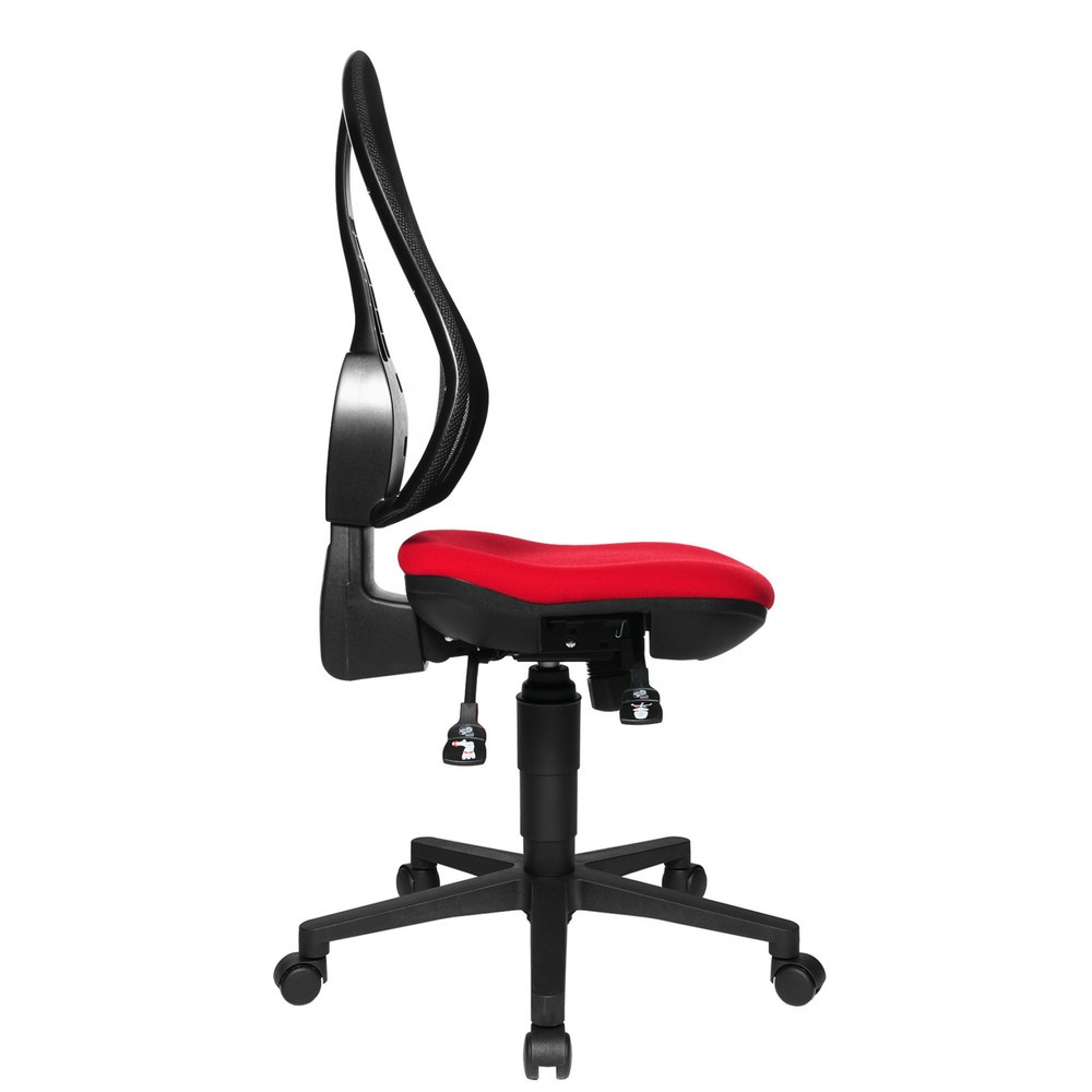 Produktabbildung Nr. 4: Topstar® Bürodrehstuhl Open Point Syncro, Bandscheibensitz, Netzrücken, rot