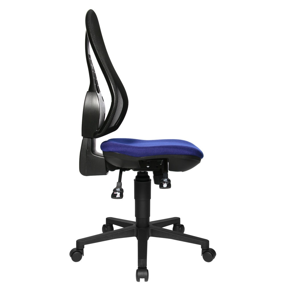 Produktabbildung Nr. 2: Topstar® Bürodrehstuhl Open Point Syncro, Bandscheibensitz, Netzrücken, blau