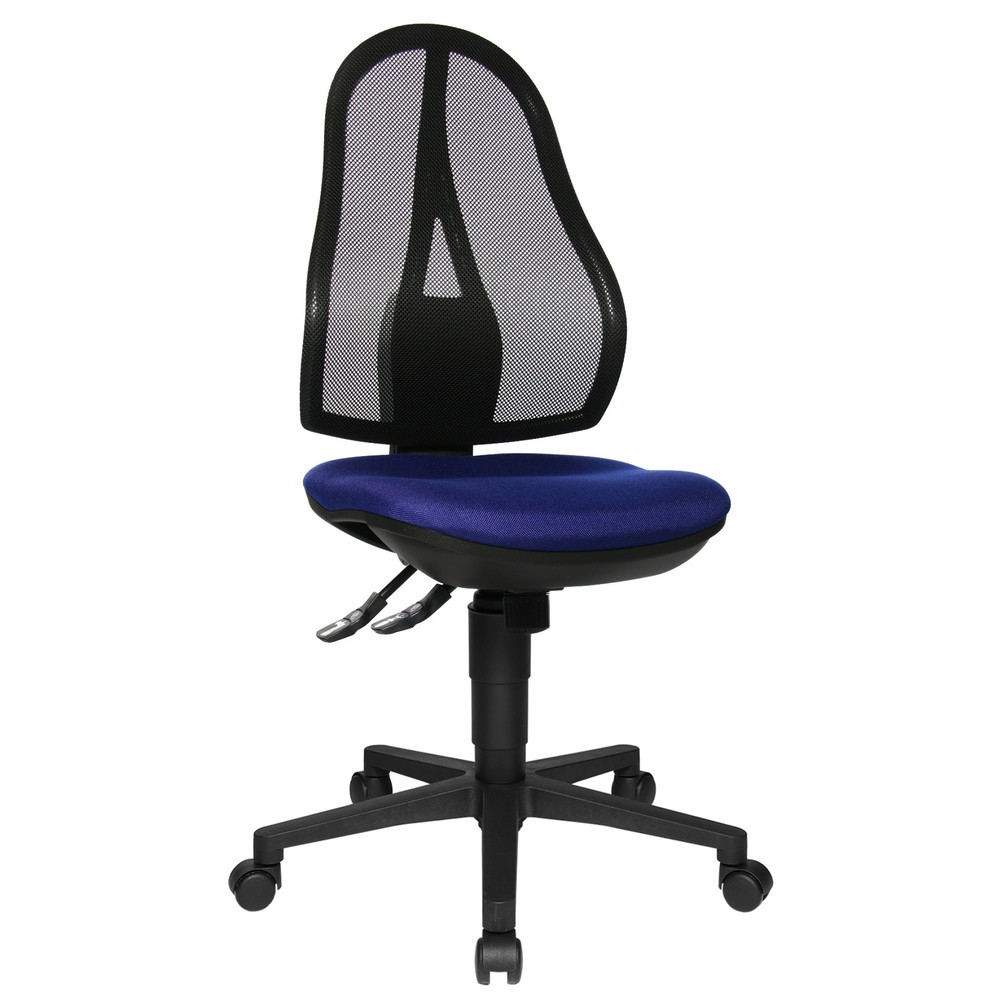 Produktabbildung Nr. 5: Topstar® Bürodrehstuhl Open Point Syncro, Bandscheibensitz, Netzrücken, blau