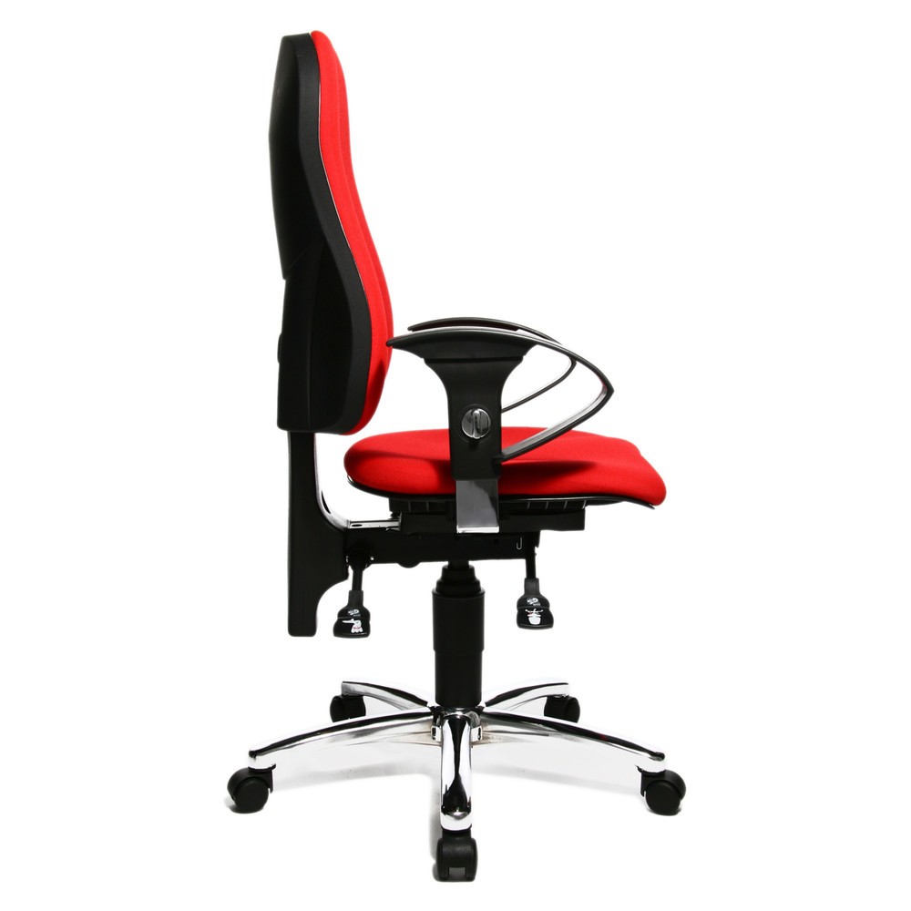 Produktabbildung Nr. 4: Topstar® Bürodrehstuhl Ortho 10, höhenverstellbare Armlehnen, rot