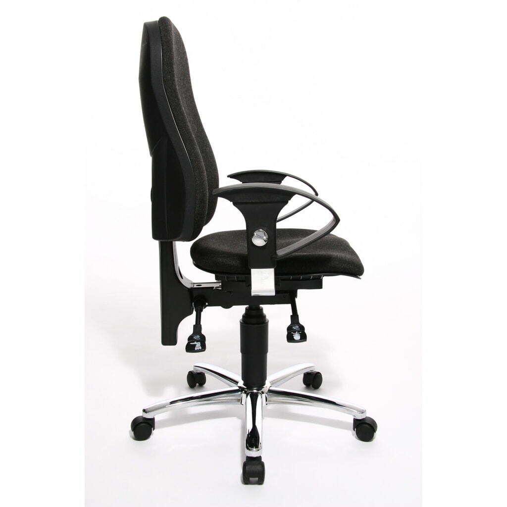 Produktabbildung Nr. 3: Topstar® Bürodrehstuhl Ortho 10, höhenverstellbare Armlehnen, anthrazit