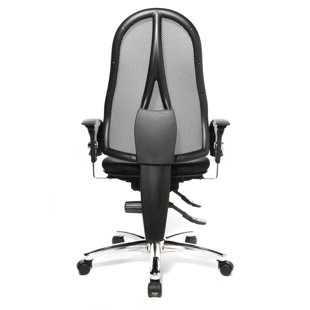 Topstar® Bürodrehstuhl Ortho 15, Netzrücken, höhenverstellbare Armlehnen, anthrazit Produktabbildung Nr. 4: Topstar® Bürodrehstuhl Ortho 15, Netzrücken, höhenverstellbare Armlehnen, anthrazit