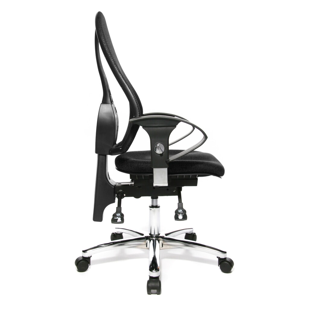 Produktabbildung Nr. 5: Topstar® Bürodrehstuhl Ortho 15, Netzrücken, höhenverstellbare Armlehnen, anthrazit