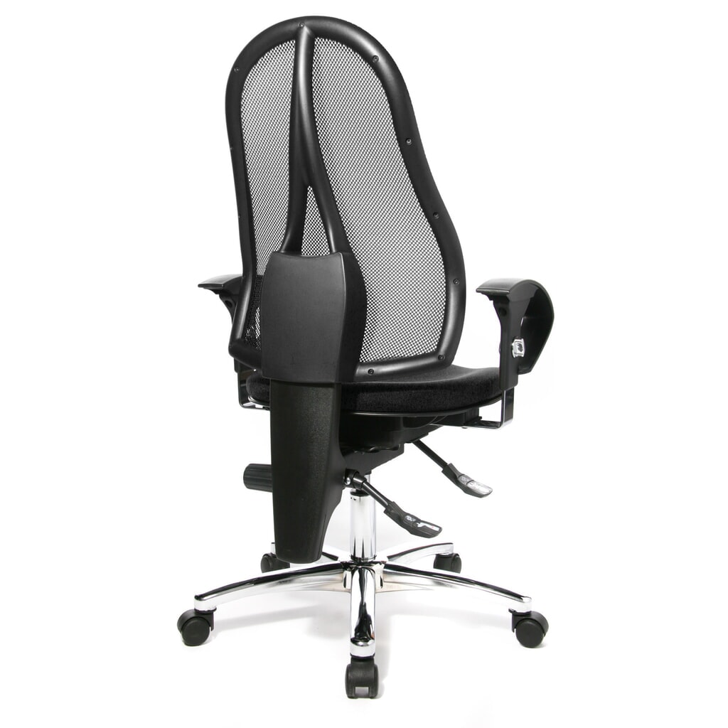 Produktabbildung Nr. 6: Topstar® Bürodrehstuhl Ortho 15, Netzrücken, höhenverstellbare Armlehnen, anthrazit