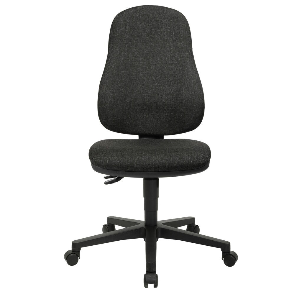 Topstar® Bürodrehstuhl Point 60, Muldensitz, anthrazitgrau Produktabbildung: Topstar® Bürodrehstuhl Point 60, Muldensitz, anthrazitgrau