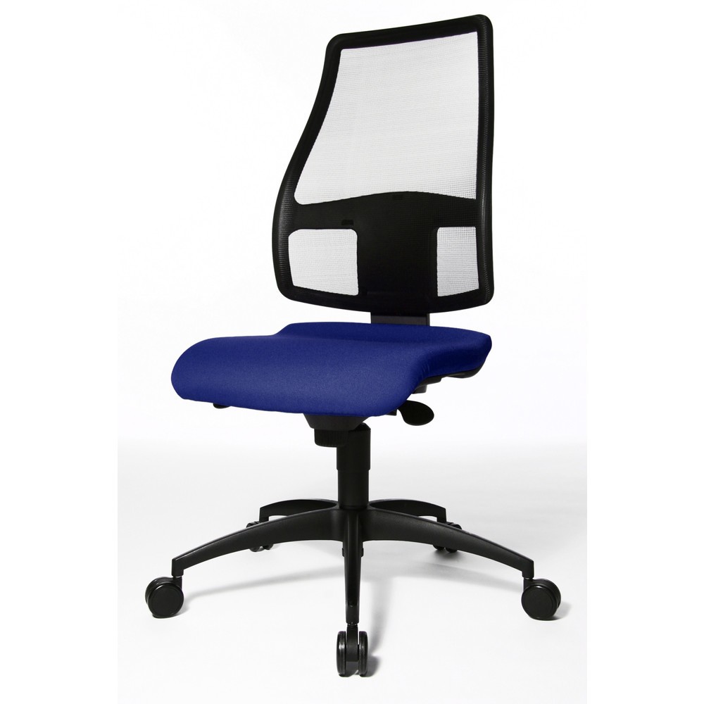 Produktabbildung Nr. 2: Topstar® Bürodrehstuhl Syncro, atmungsaktiver Netzrücken, royalblau