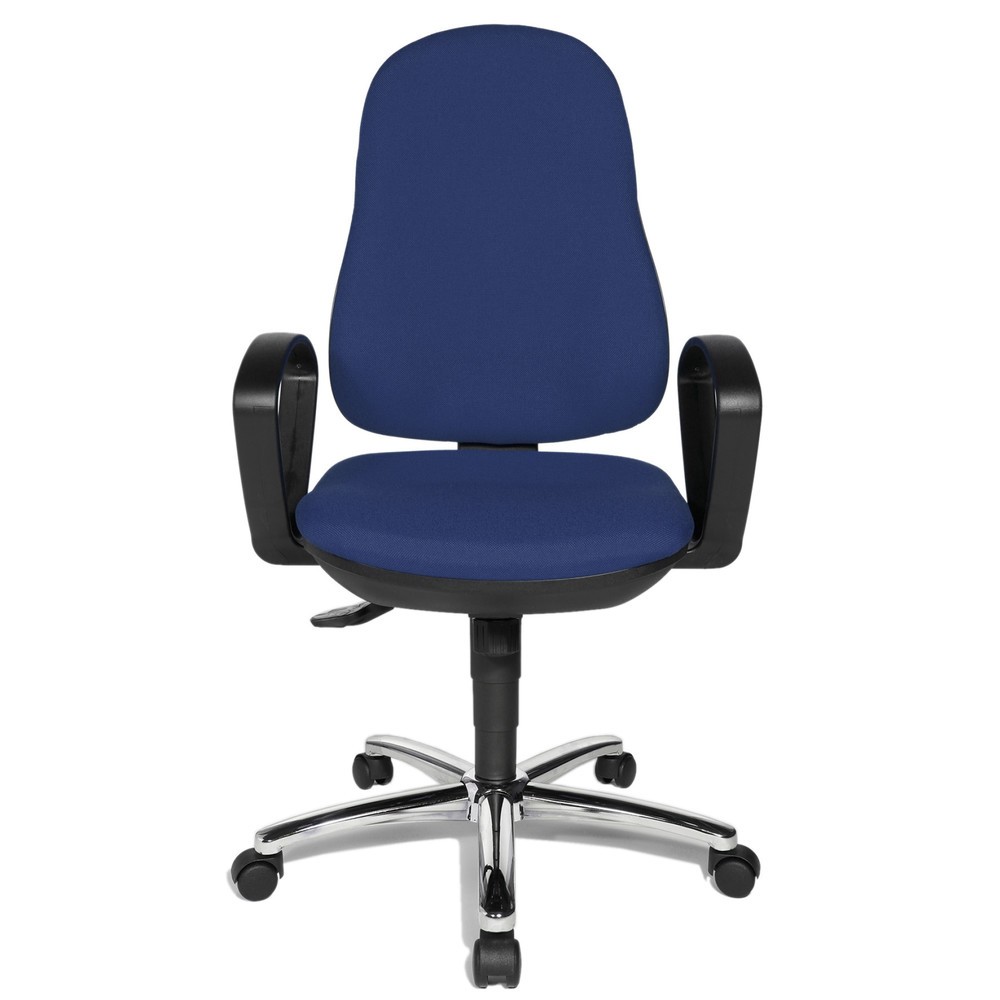 Produktabbildung Nr. 1: Topstar® Bürodrehstuhl  Syncro-Steel II, Rückenlehne gepolstert, blau