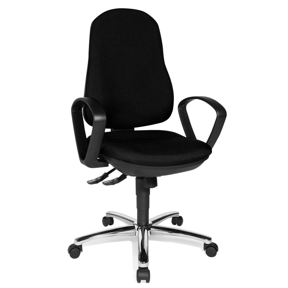 Produktabbildung Nr. 5: Topstar® Bürodrehstuhl  Syncro-Steel II, Rückenlehne gepolstert, schwarz