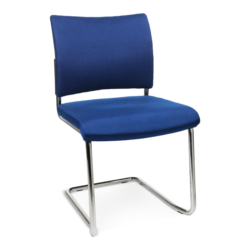 Produktabbildung: Topstar® Freischwinger New Age mit Polster-Rückenlehne, schwarz